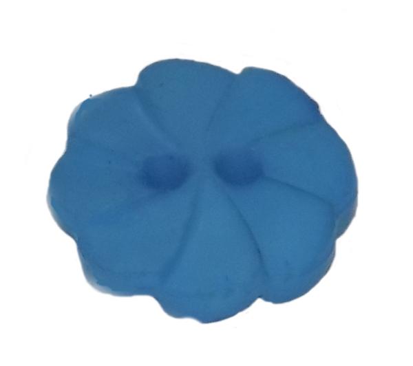 Bouton enfant en forme de fleur bleu foncé 12 mm 0,47 inch